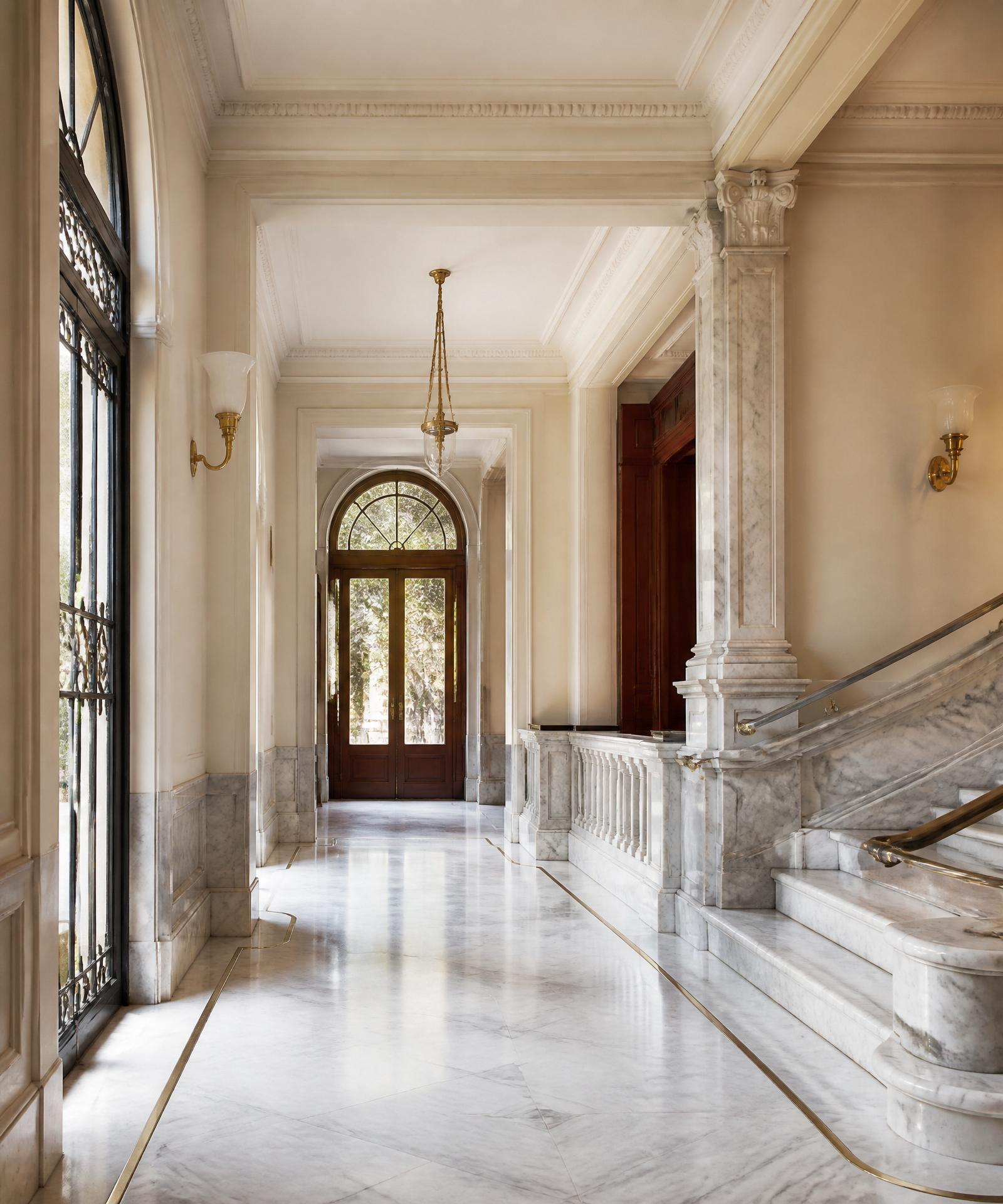 Marble entrance hall