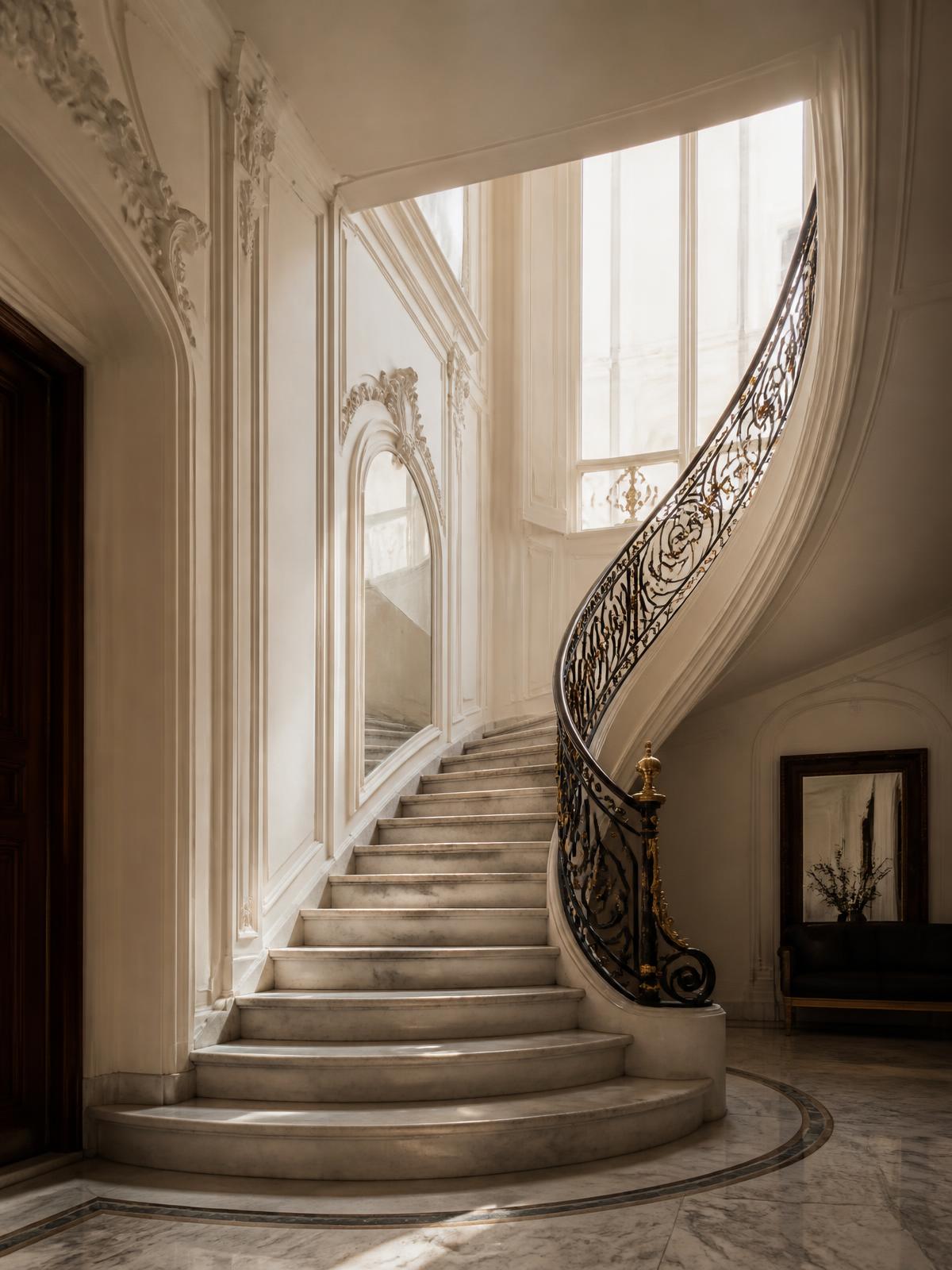 Curved staircase