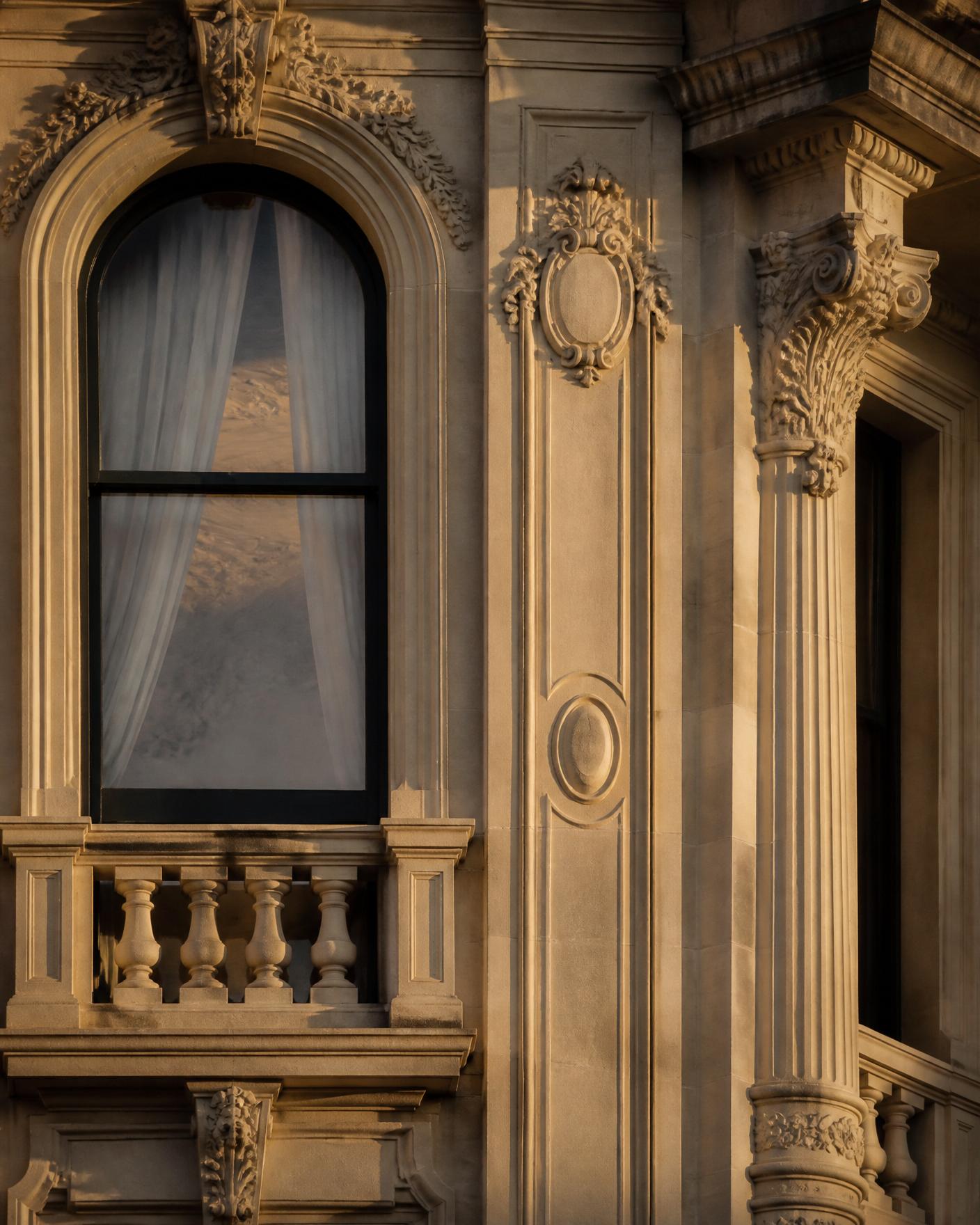 Ornate heritage facade detail